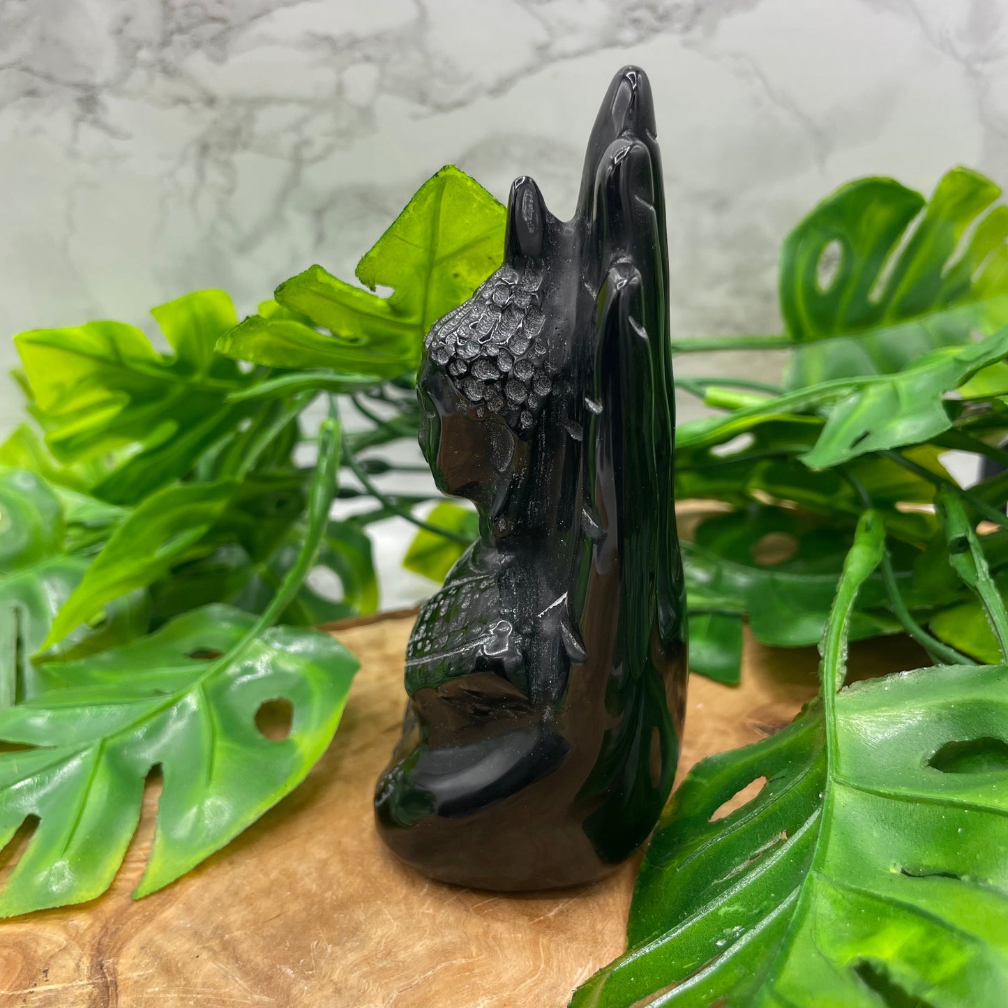 Black Obsidian Guan Yin Hand