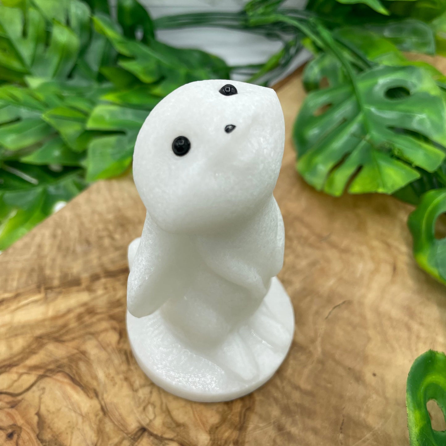 White Jade Adorable Bunny Rabbit