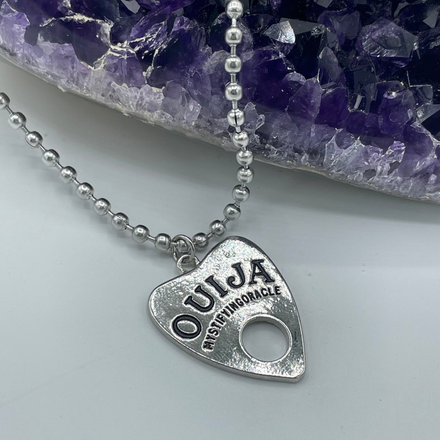 Ouija Mystifying Oracle Pewter Necklace