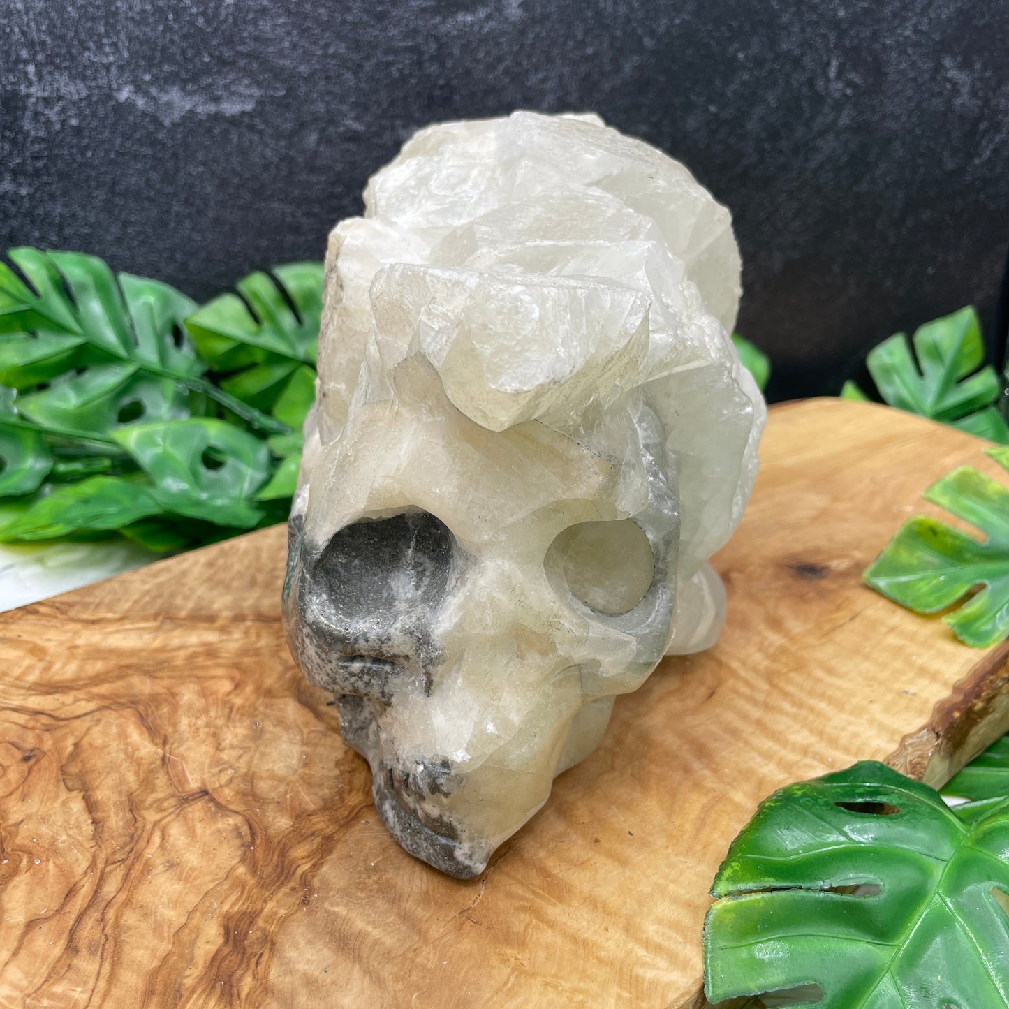 6 lb Pyrite and Calcite Quirky Skull