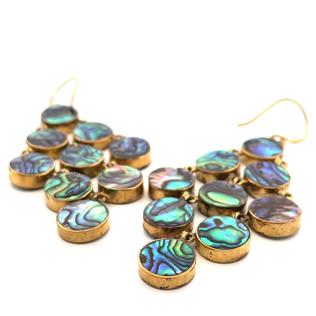 Abalone Shell Dangle Earrings