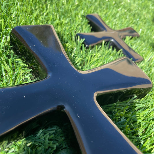 Black Obsidian Templar Cross