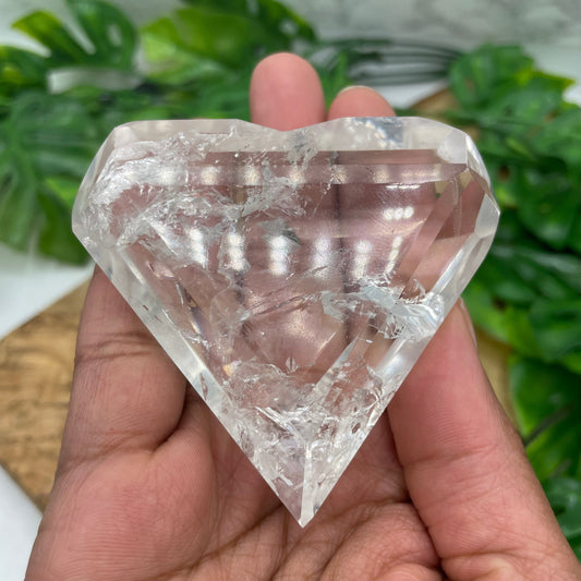 Clear Quartz Heart