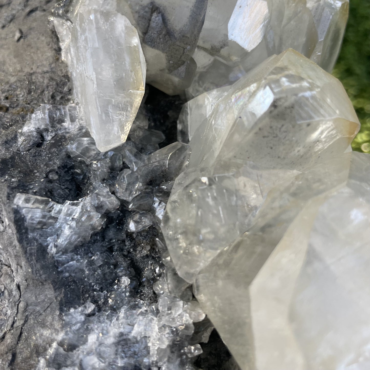 Large Octahedral Clear Calcite Specimen