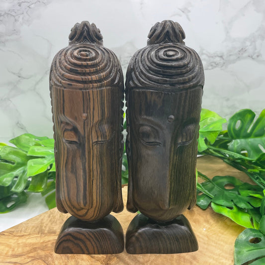 Sandalwood Buddha Head Decor