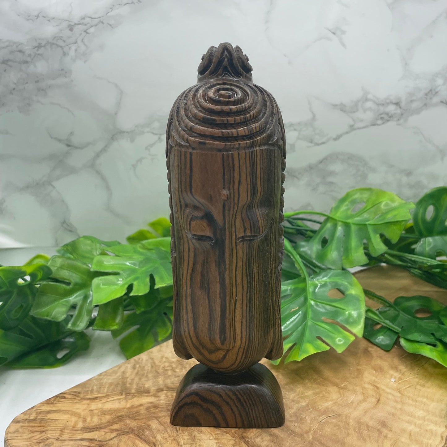 Sandalwood Buddha Head Decor