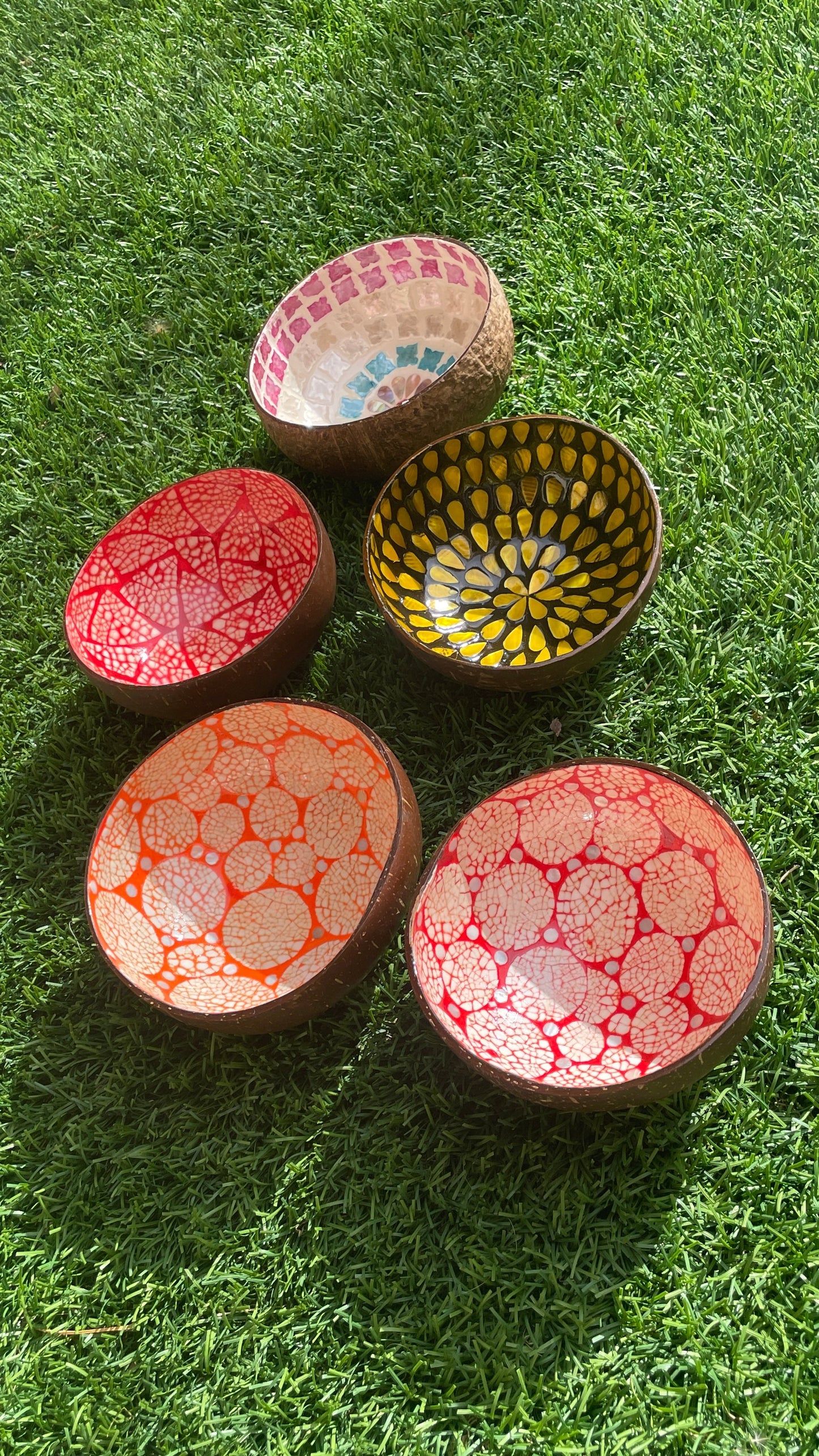 Hand Painted Coconut Bowls