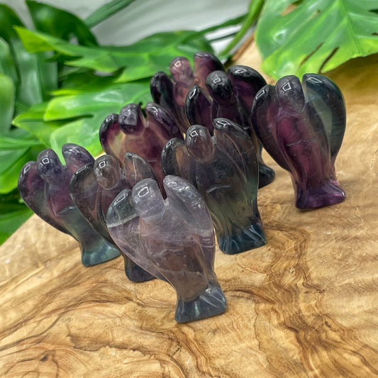 Mini Rainbow Fluorite Angel