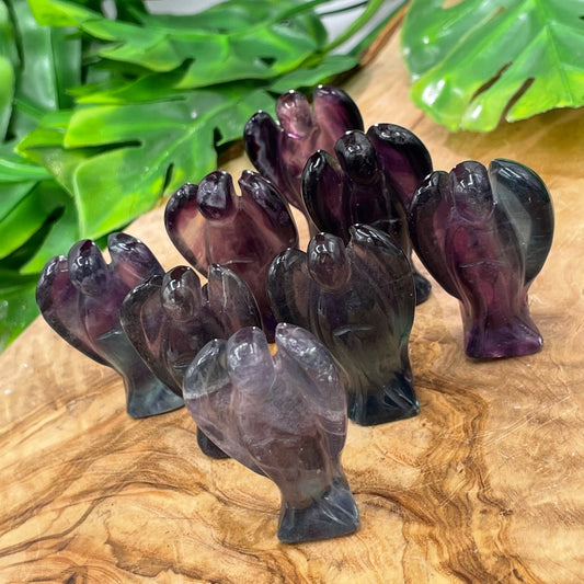 Mini Rainbow Fluorite Angel