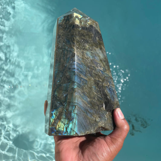 Large Labradorite Tower