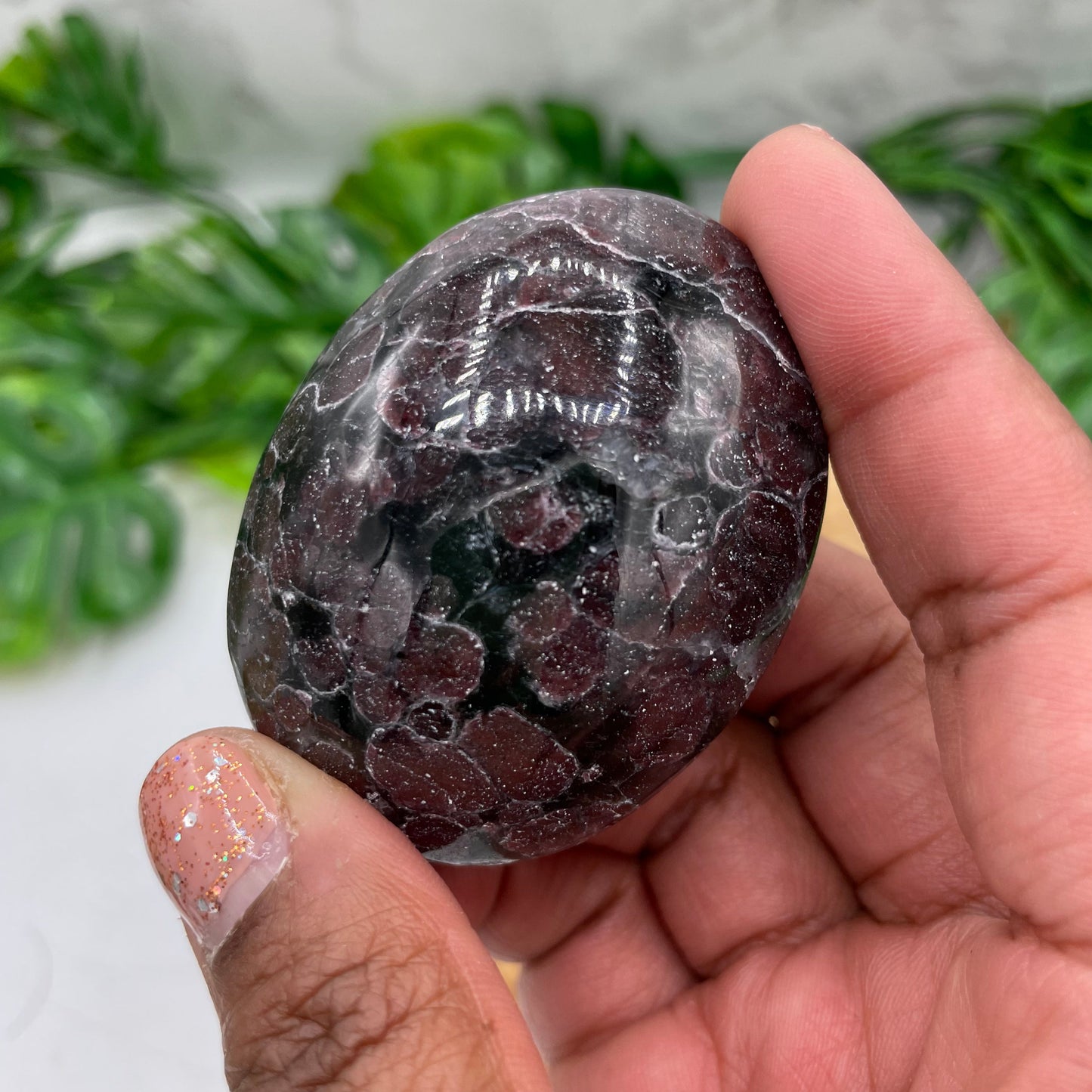 Garnet Palm Stone